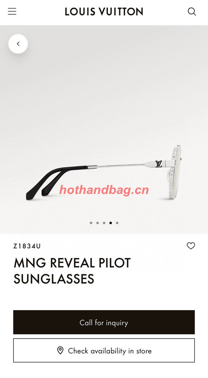 Louis Vuitton Sunglasses Top Quality LVS02642